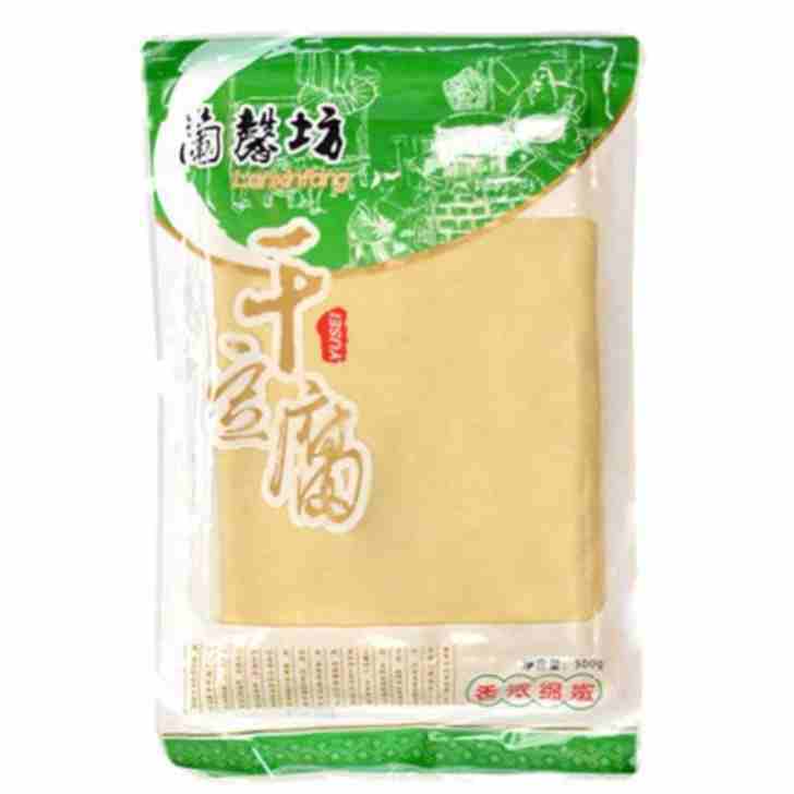蘭馨坊 東北手工干豆腐 500g 豆腐皮 东北干豆腐