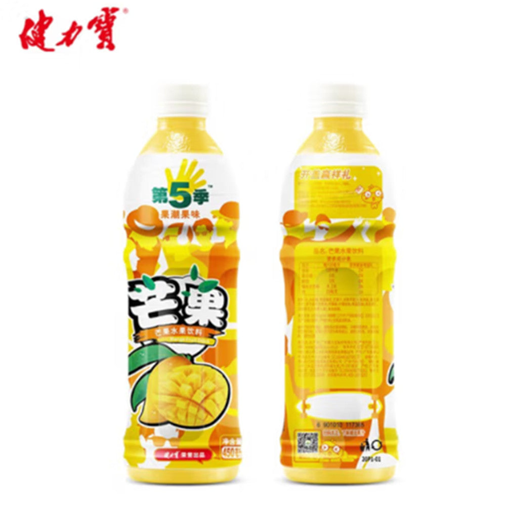 健力寶第5季芒果水果飲料450ml 健力宝第5季芒果水果饮料