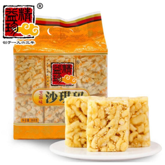 精益珍沙琪瑪芝麻味 368g 精益珍沙琪玛芝麻味 内含12小袋