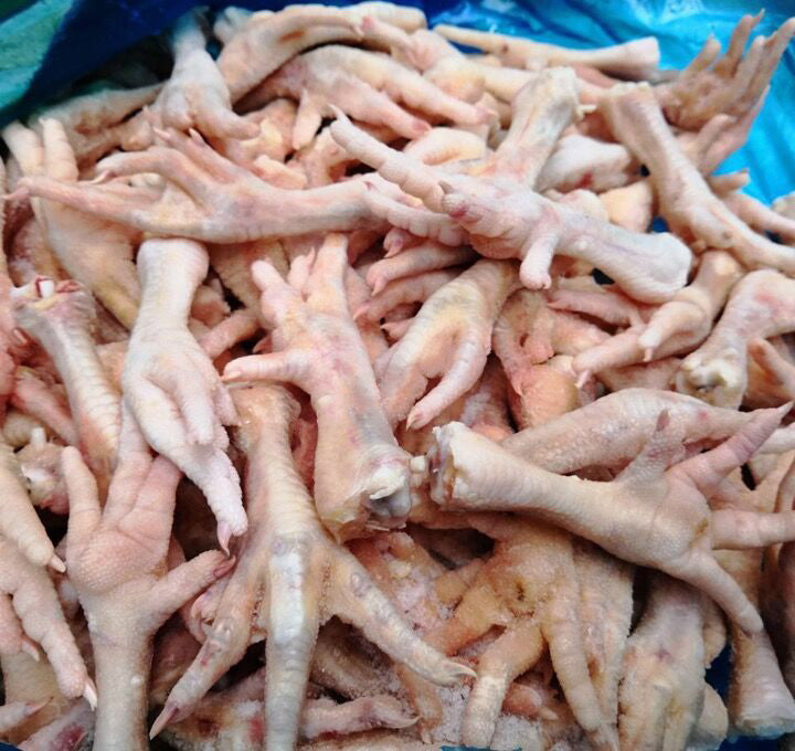 長鶏爪1000g 长鸡爪 巴西产 鸡脚 个头有大的有小的,按重量算钱