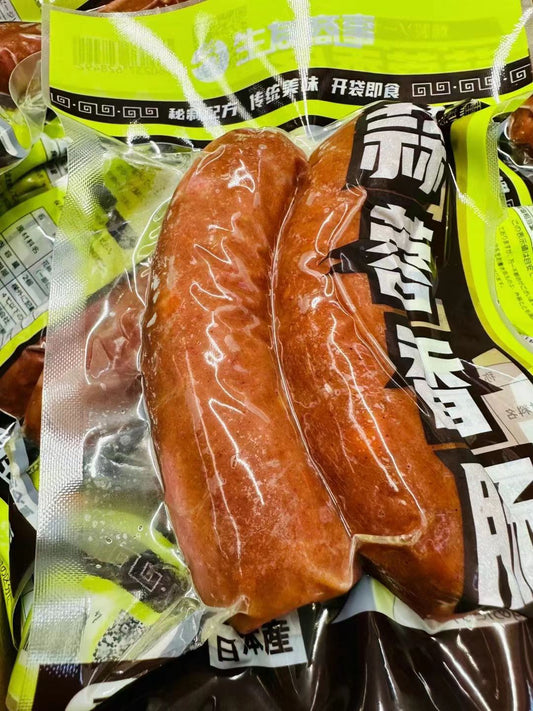 生友 蒜蓉香腸 2個入り 熟食 賞味期限約10~15天 蒜蓉香肠 燻製ソーセージ お酒のつまみ 日本国内加工