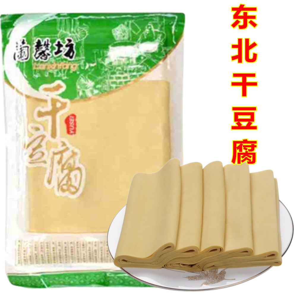 蘭馨坊 東北手工干豆腐 500g 豆腐皮 东北干豆腐
