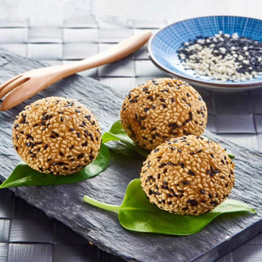 黑白芝麻球 500g(25g*20个)红豆沙馅 芝麻团新品特价588原价