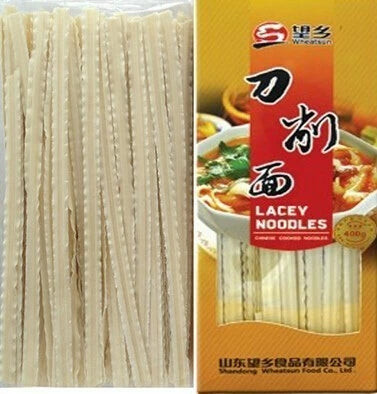 望郷 山西刀削面(花辺、寛)400g 挂面