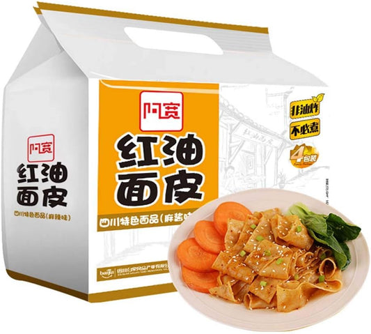 白家 紅油面皮麻酱味 4連包 红油面皮