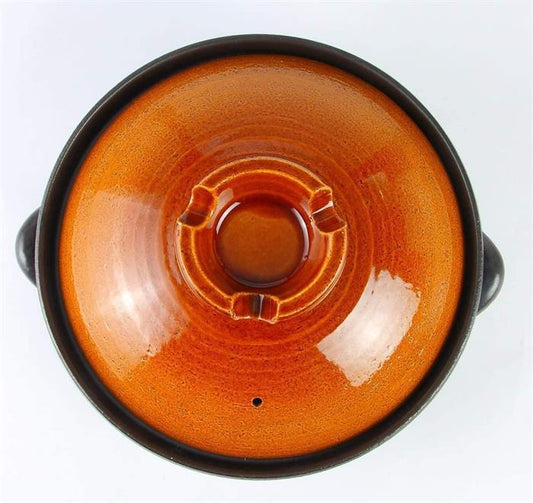 IHマルチ IH対応土鍋 2~3人用 8号深鍋 萬古焼 飯器 15-02