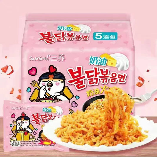 韓国 火鶏面 130g(粉)(乃油味) 奶油味韩国火鸡面