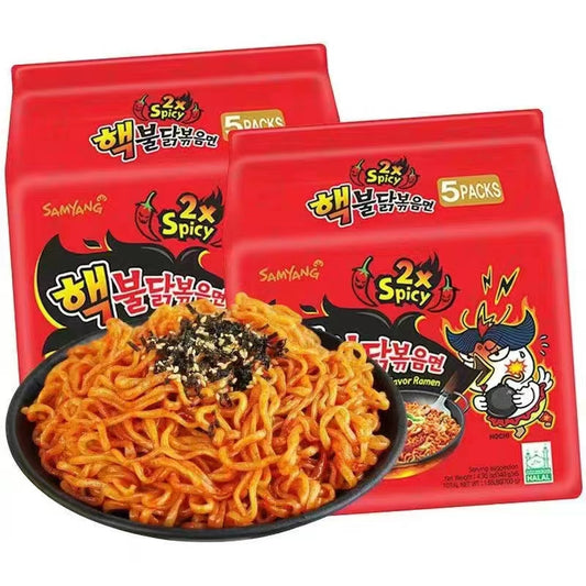 韓国 火鶏面(紅色包装) 140g*5袋 韩国火鸡面