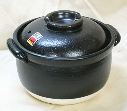 ふっくらご飯鍋 二重蓋 3合炊 萬古焼 ばんこ焼土鍋 陶器 日本製 14-08