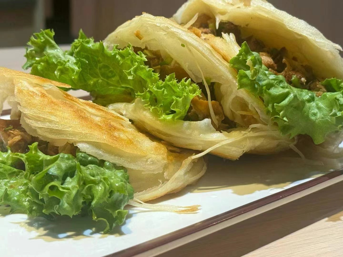 万家餅業 潼関千層餅5枚 100g×5个新品特价695 肉夹馍饼 万家饼业潼关千层饼 不带馅 可夹肉 夹菜 烤串