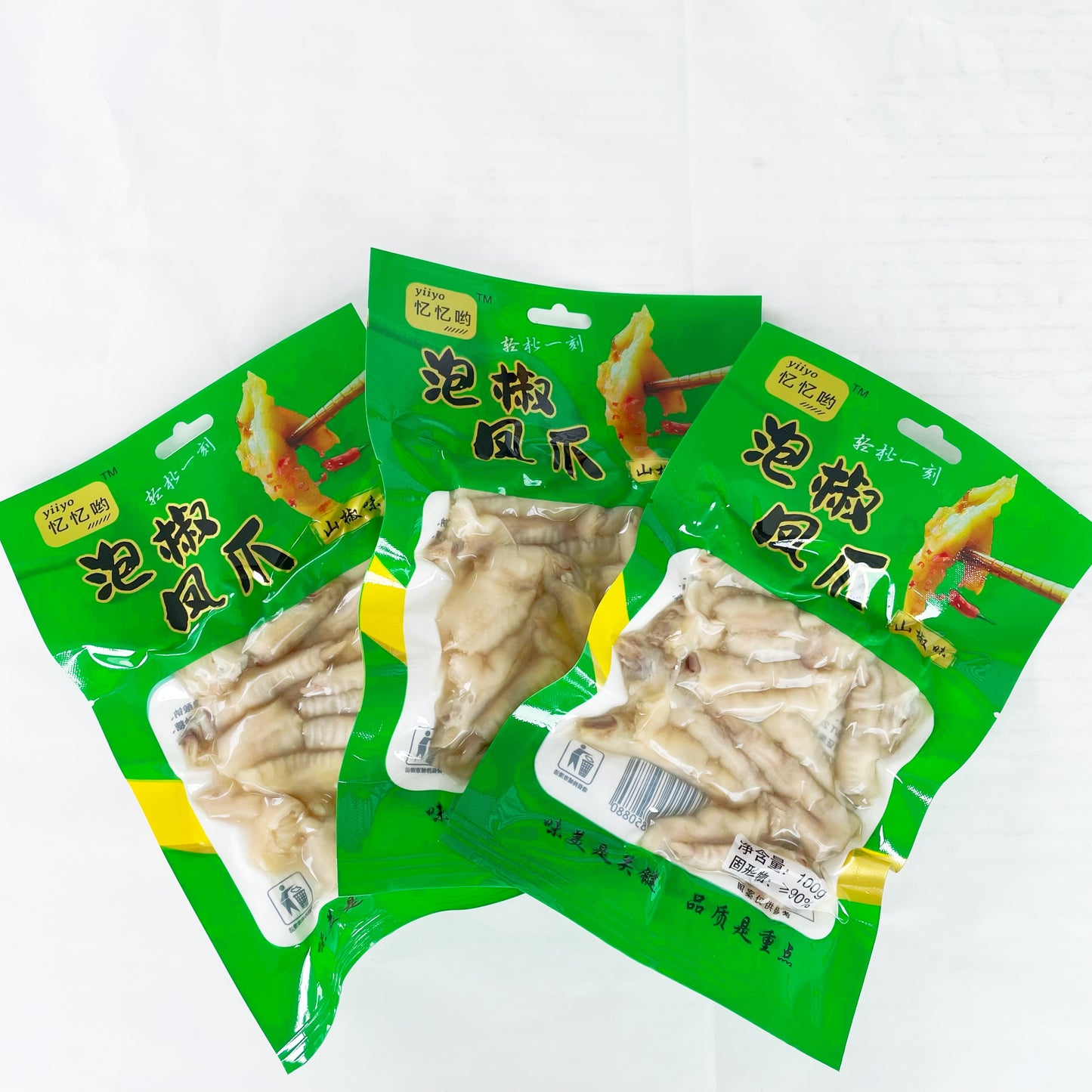 青松泡椒鶏爪100g 青松泡椒鸡爪 鸡脚