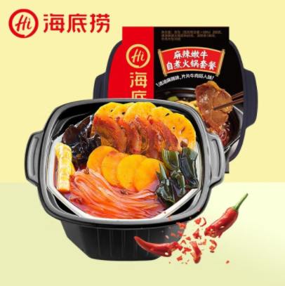 海底撈 麻辣嫩牛自煮火鍋套餐 380g 海底捞麻辣嫩牛火锅套餐