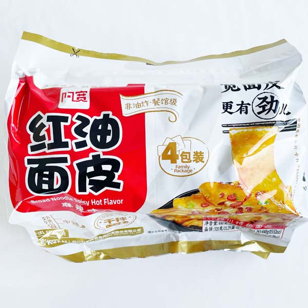 白家 紅油面皮麻辣味 4連包 红油面皮