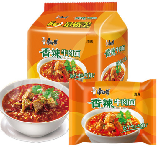 康師傅香辣牛肉面(5連包) 康师傅香辣牛肉面