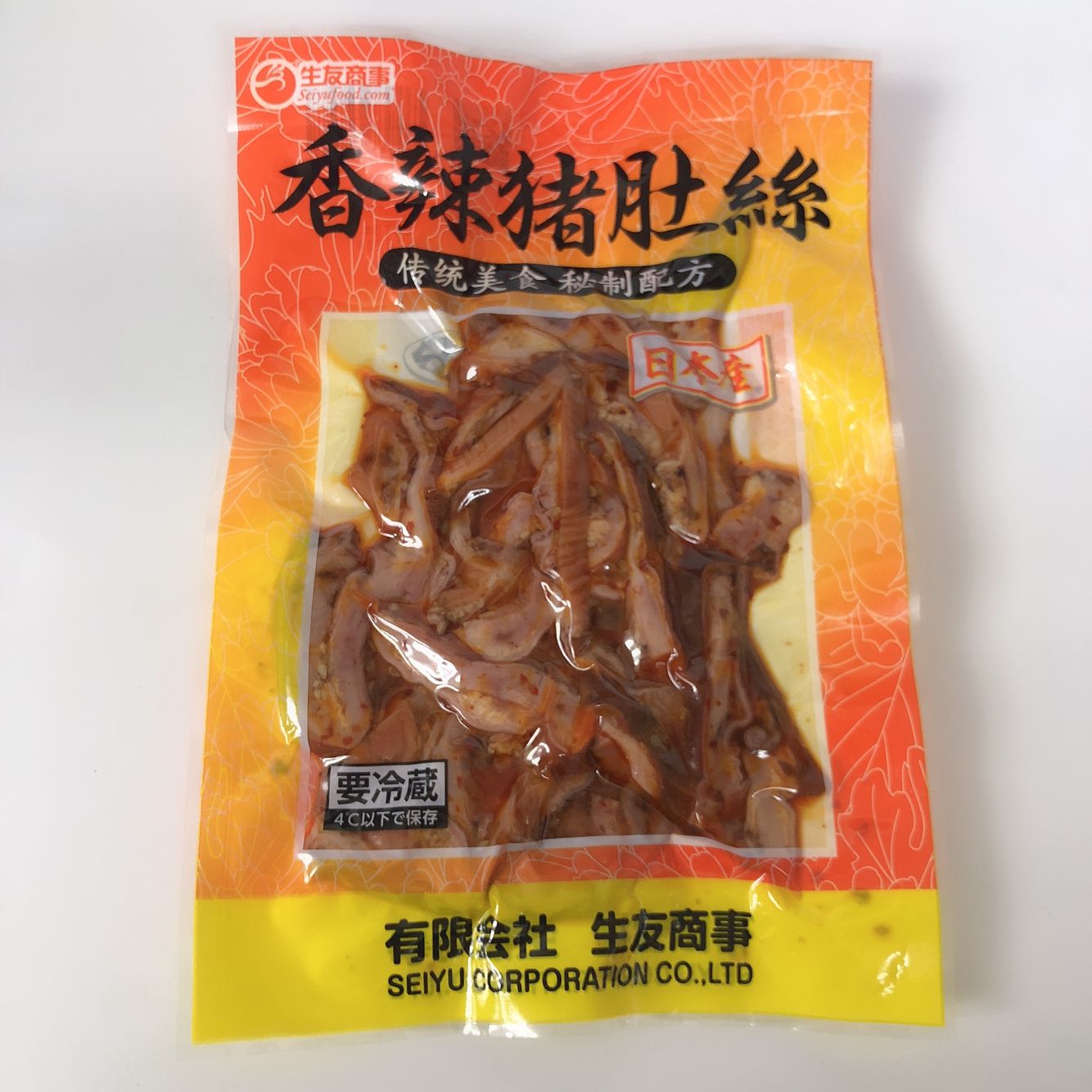 提前3-5天预定 香辣豚肚糸 150g (生友)日本国内加工 賞味期限約10~15天