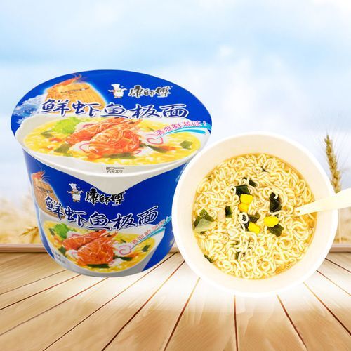 康師傅 原味鮮蝦魚板面桶装101g 原价280新品特卖252