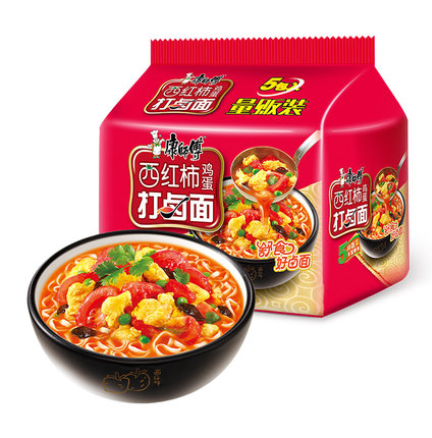 康師傅 西紅柿打滷面(五連包) 康师傅西红柿鸡蛋面 西红柿打卤面
