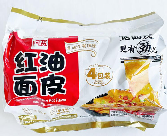 白家 紅油面皮麻辣味 4連包 红油面皮