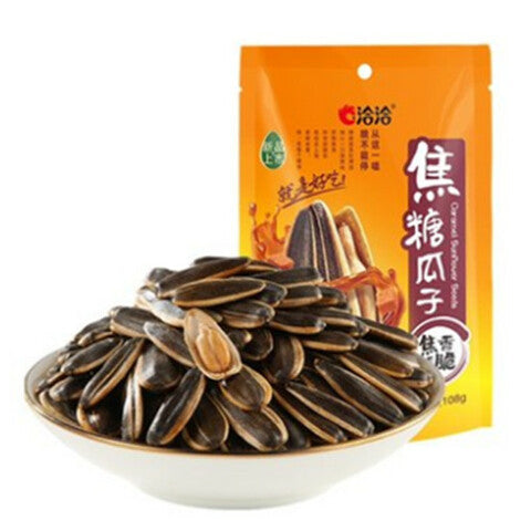 洽洽 焦糖瓜子 160g カラメル味