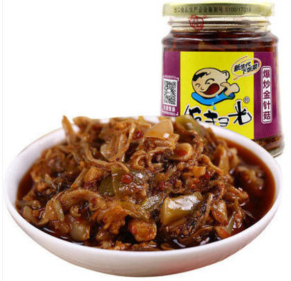 飯掃光 爆炒金針菇(瓶装)下饭菜 饭扫光爆炒金针菇 下饭菜