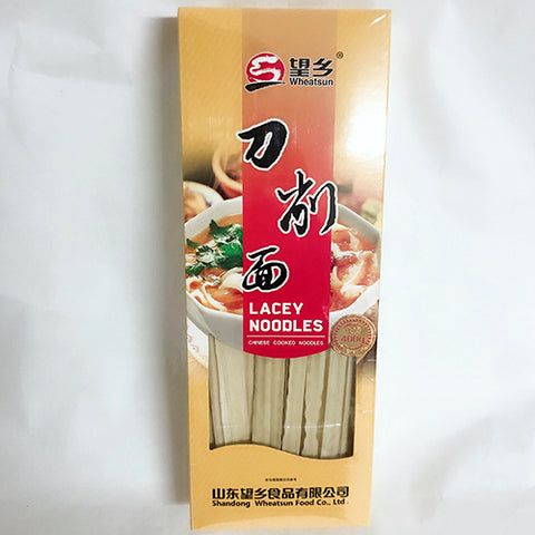 望郷 山西刀削面(花辺、寛)400g 挂面