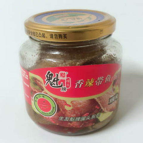 魁牌香辣帯魚 168g 魁牌香辣带鱼
