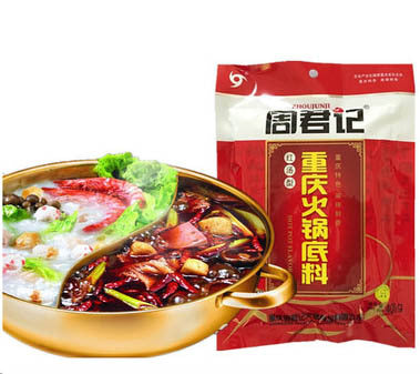 周君記 重慶火鍋底料(紅湯型) 400g 周君记重庆火锅底料 红汤