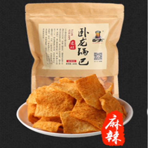 臥龍 鍋巴 麻辣 200g 卧龙老灶锅巴 卧龙锅巴