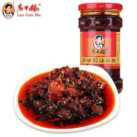 老干媽風味鶏辣椒 280g 老干妈风味鸡辣椒