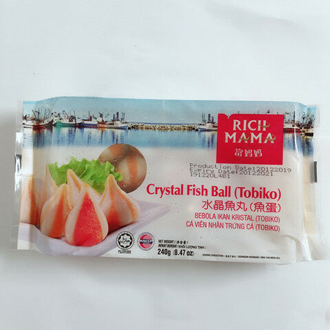 富媽媽 水晶魚丸(魚蛋)240g 富妈妈水晶鱼丸 火锅丸子