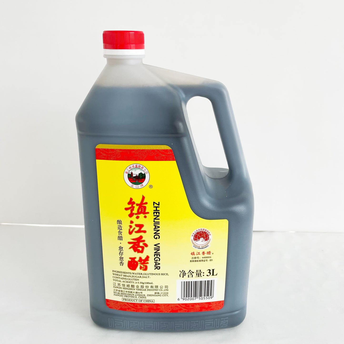 恒順 鎮江香醋 3L  大瓶　恒顺镇江香醋