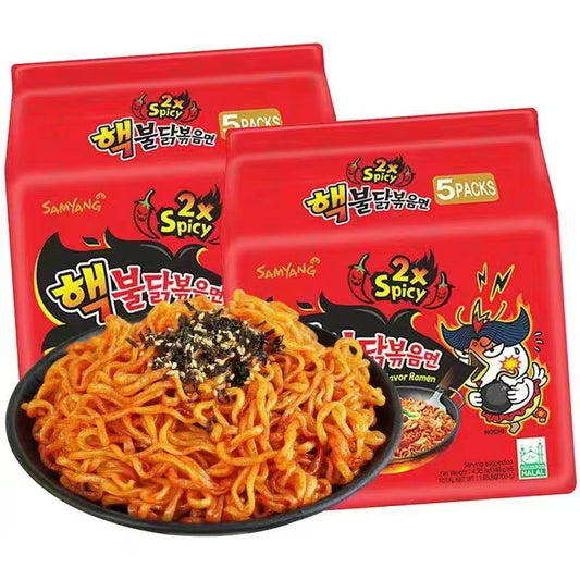 韓国 火鶏面（紅色包装）  140g*5袋　韩国火鸡面