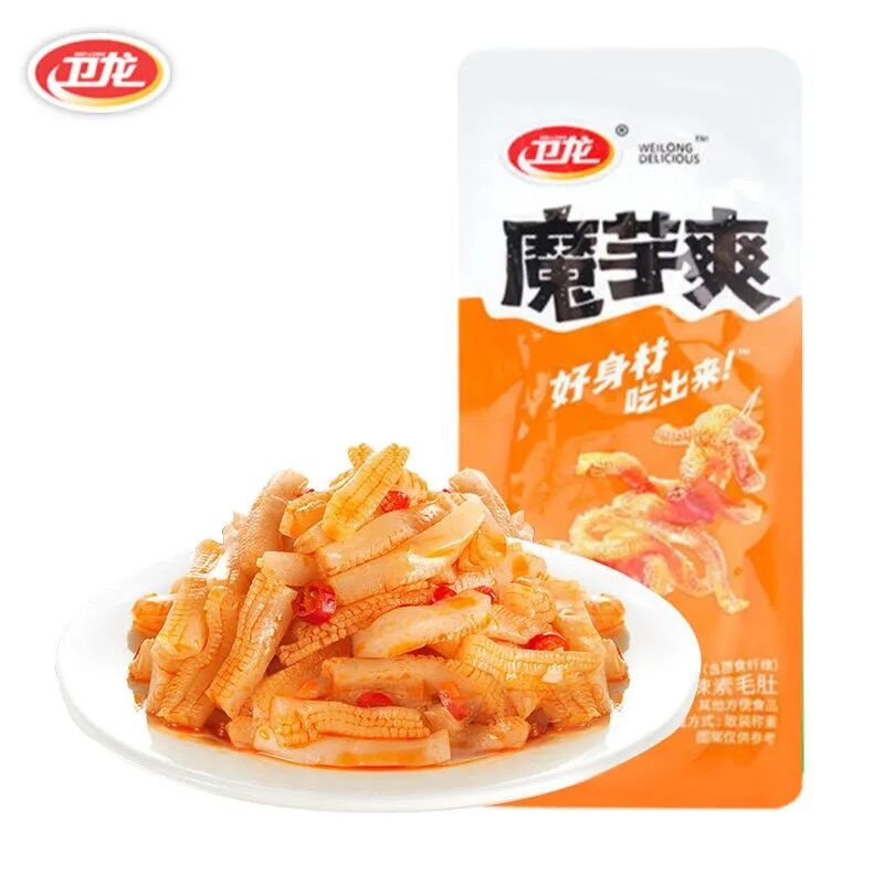 衛龍 素毛肚 麻辣50g 内含6小袋 + 香辣50g 内含6小袋