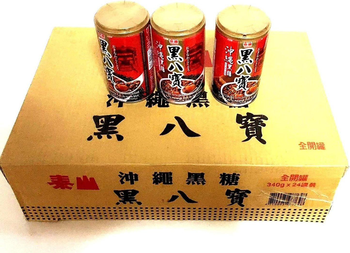 泰山黒八宝粥340g*24罐整箱  泰山黑八宝粥