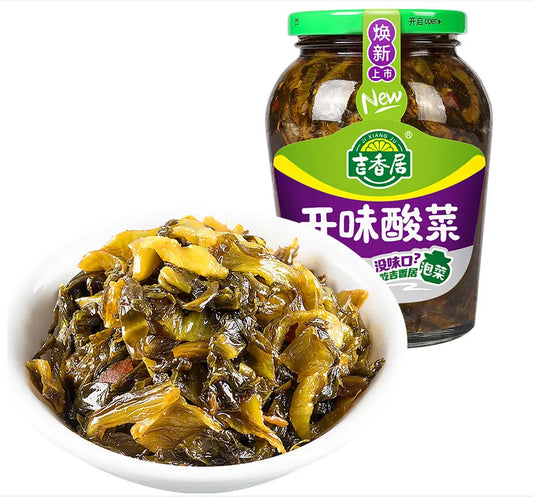 吉香居 開味酸菜 （瓶装）426g　吉香居开味酸菜