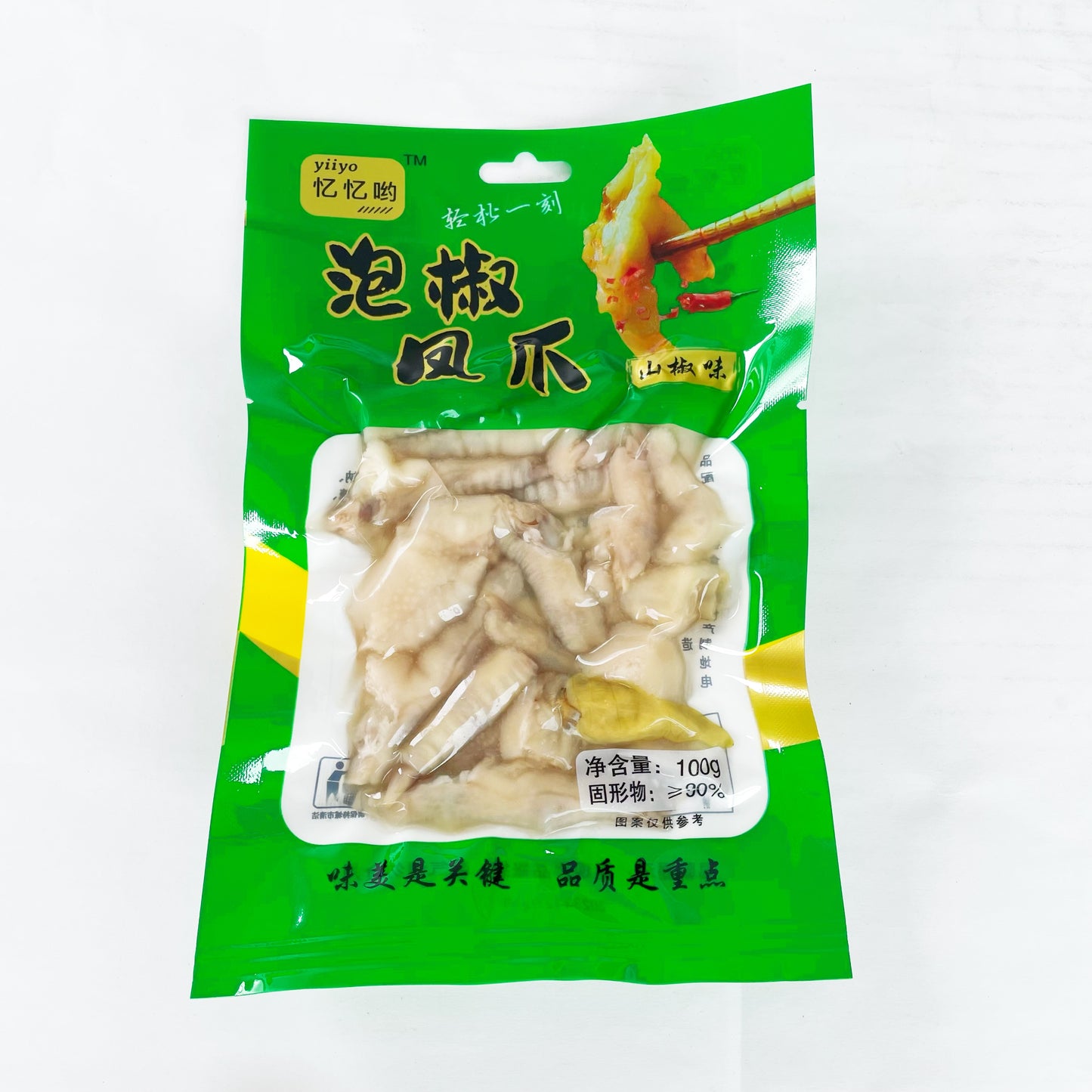 青松泡椒鶏爪100g 　青松泡椒鸡爪  鸡脚