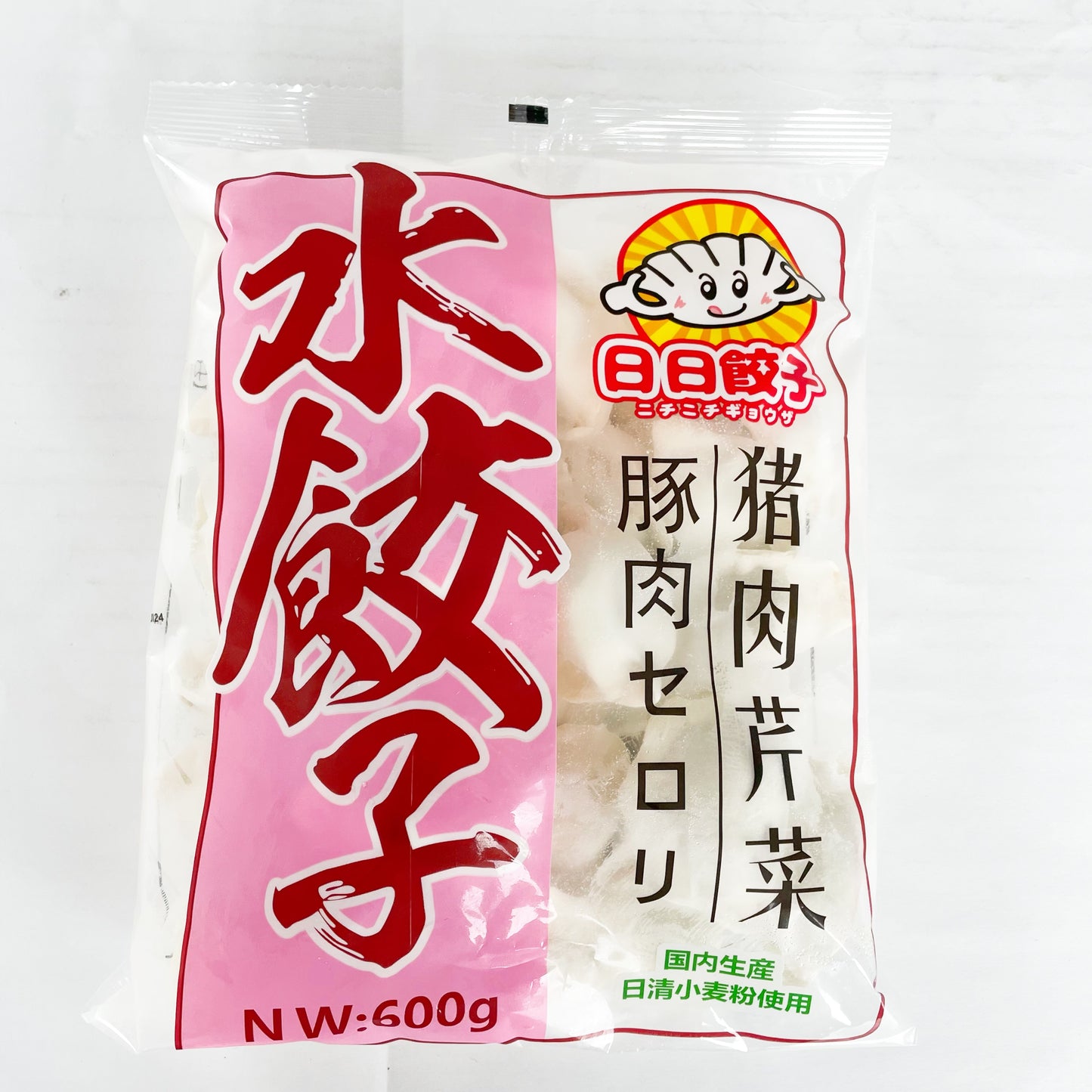 日日 豚肉芹菜水餃子 600g　日日猪肉芹菜水饺子　特价713原价793　　豚肉とセロリ入り 約30個入