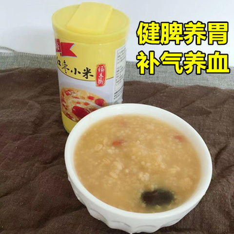 娃哈哈 紅棗小米福養粥360g*罐 整箱 娃哈哈红枣小米粥