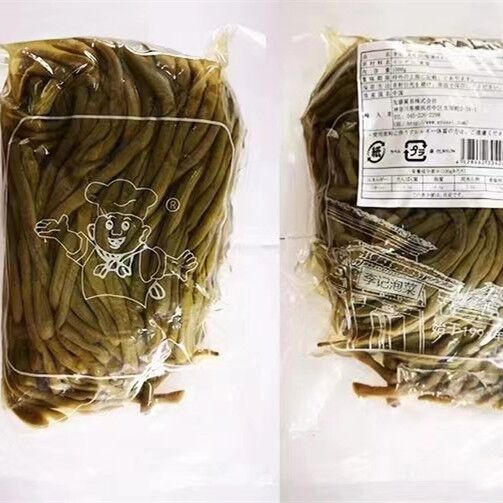 李記 泡豇豆1KG　李记泡豇豆特价605原价672　酸豆角　腌豆角