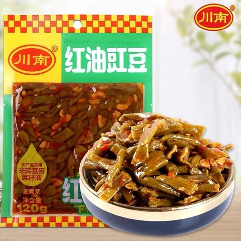 川南 紅油豇豆120g　红油豇豆　红油豆角　