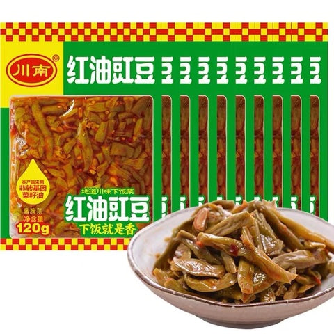 川南 紅油豇豆120g　红油豇豆　红油豆角　