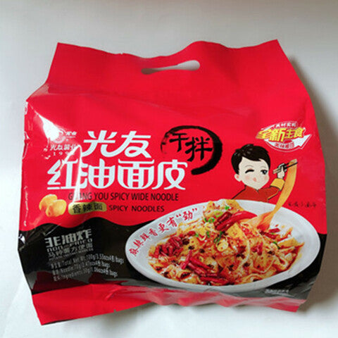光友牌 紅油面皮 香辣味 100g×4袋入 光友红油面皮香辣味