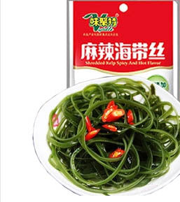 味聚特 麻辣海帯絲 80g　味聚特麻辣海带丝