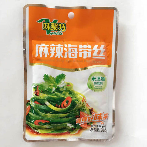 味聚特 麻辣海帯絲 80g　味聚特麻辣海带丝