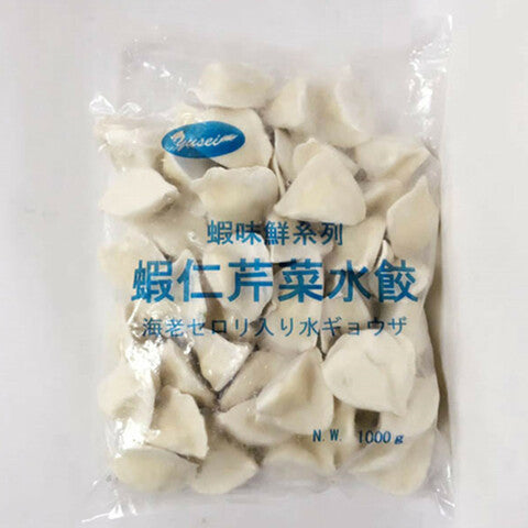 友盛 蝦仁芹菜水餃子 1kg　虾仁芹菜水饺子