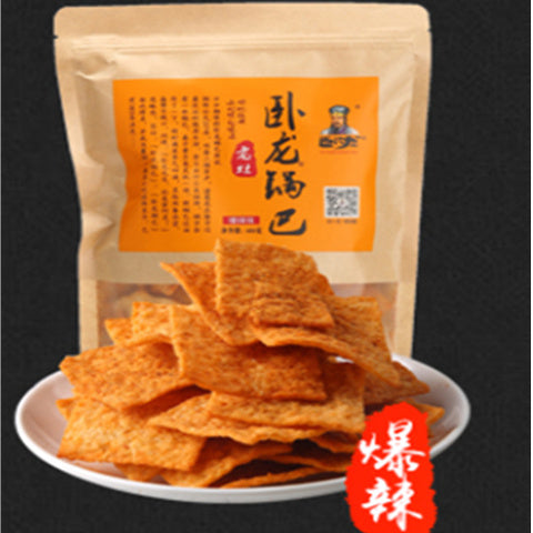 卧龍 鍋巴 爆辣 卧龙老灶锅巴爆辣味