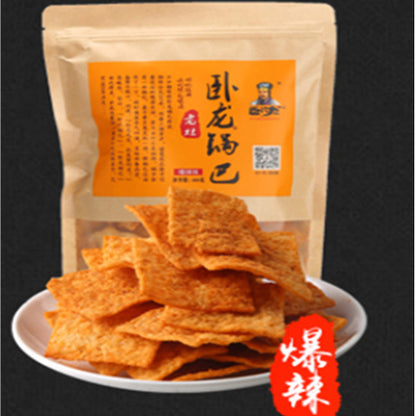 卧龍 鍋巴 爆辣 卧龙老灶锅巴爆辣味