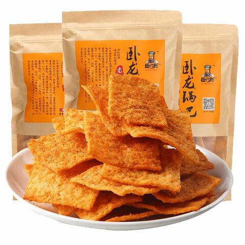臥龍 鍋巴 麻辣 200g 卧龙老灶锅巴 卧龙锅巴